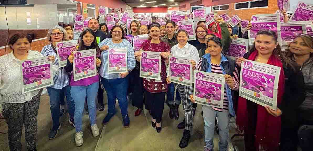 Presenta Adriana Grajales nueva imagen del periódico de mujeres morena