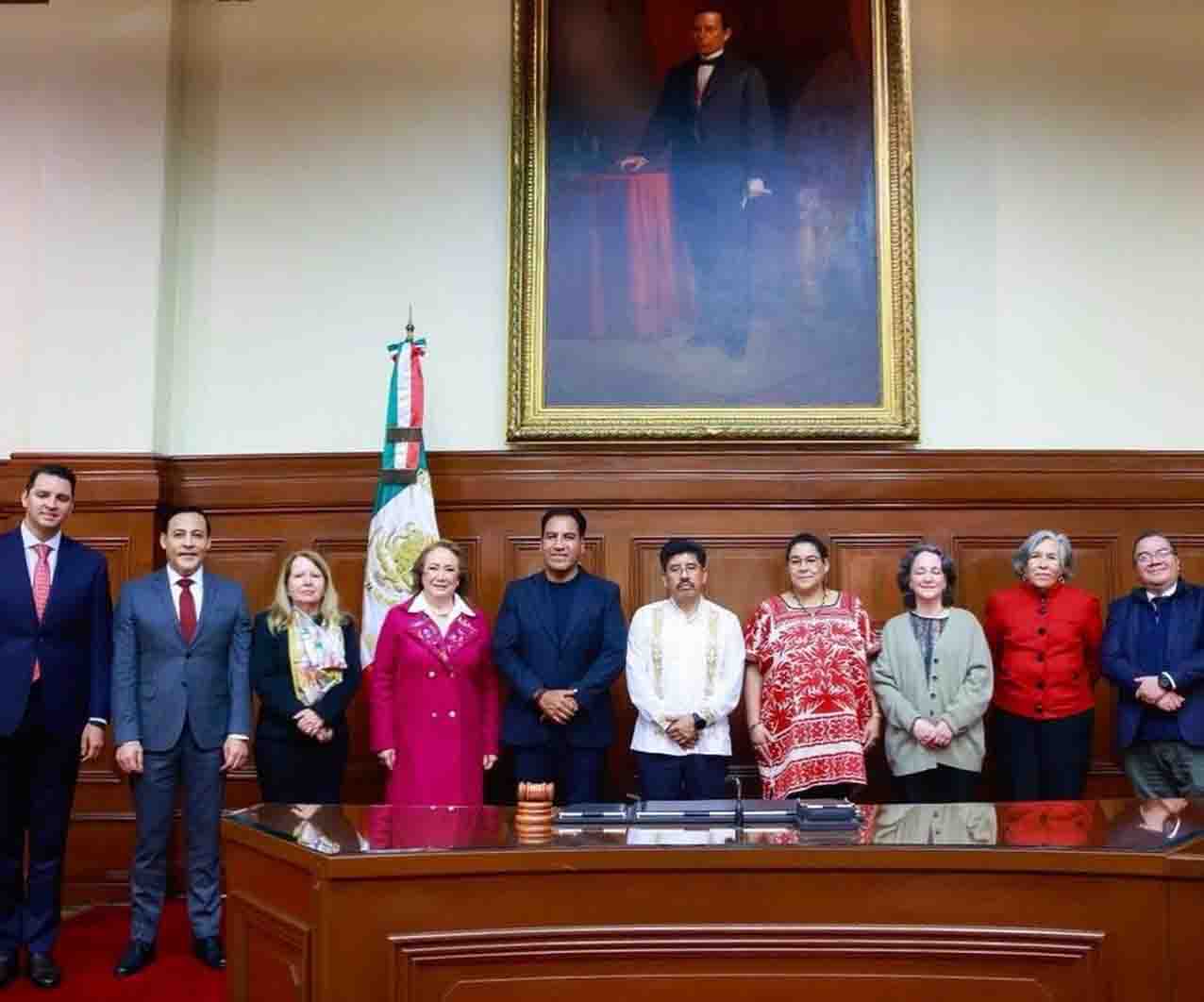 Eduardo Ramírez se reúne con ministras y ministros de la Suprema Corte de Justicia de la Nación