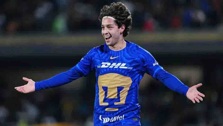 ¡Siguen invictos! Jordan Carrillo hace doblete y ayuda a Pumas a golear a Santos