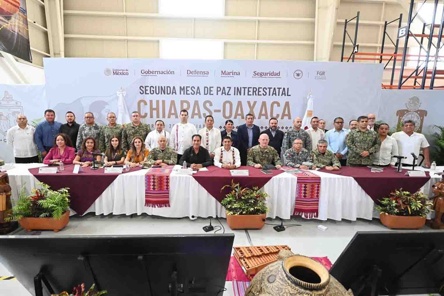 Eduardo Ramírez y Salomón Jara fortalecen la seguridad y conectividad entre Chiapas y Oaxaca