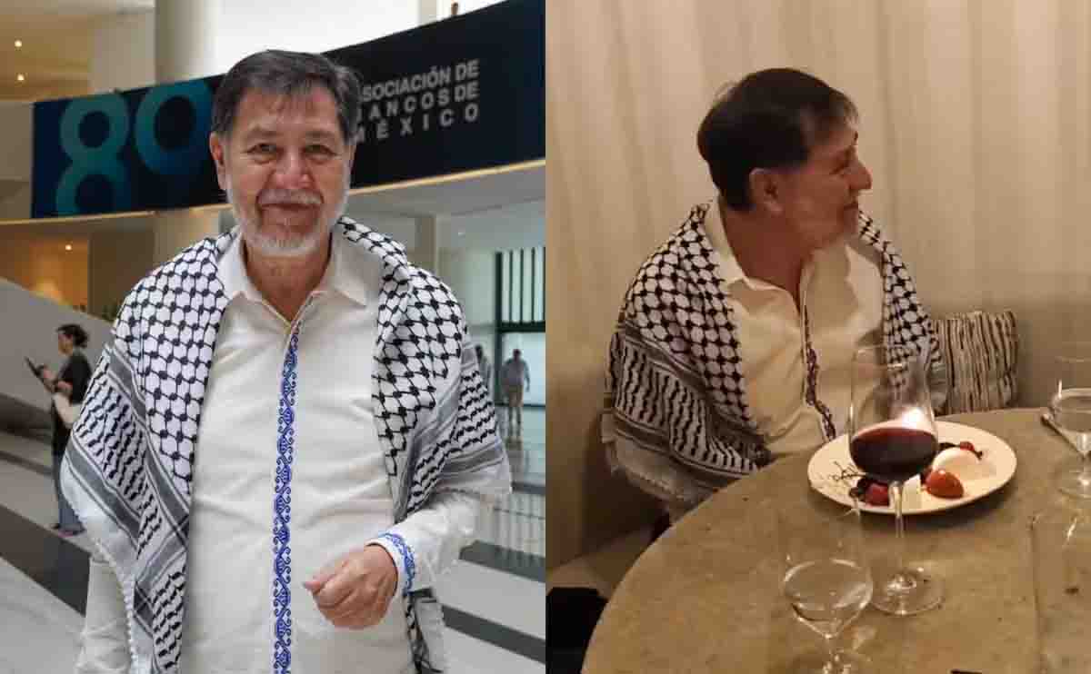 Captan a Noroña festejando su cumpleaños en hotel de lujo de Cancún
