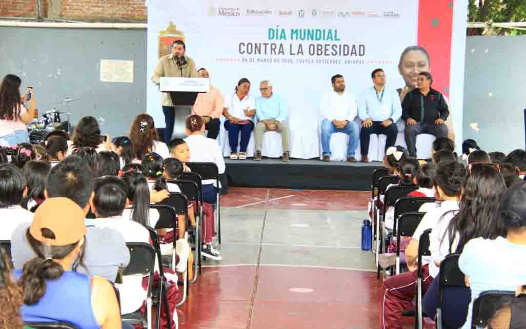 Día Mundial Contra la Obesidad: Educación reafirma compromiso con la salud de la niñez chiapaneca