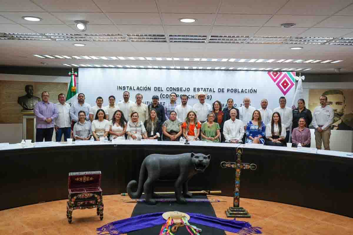 Gobierno de México fortalece la política de población con la instalación del Consejo Estatal de Población en Chiapas