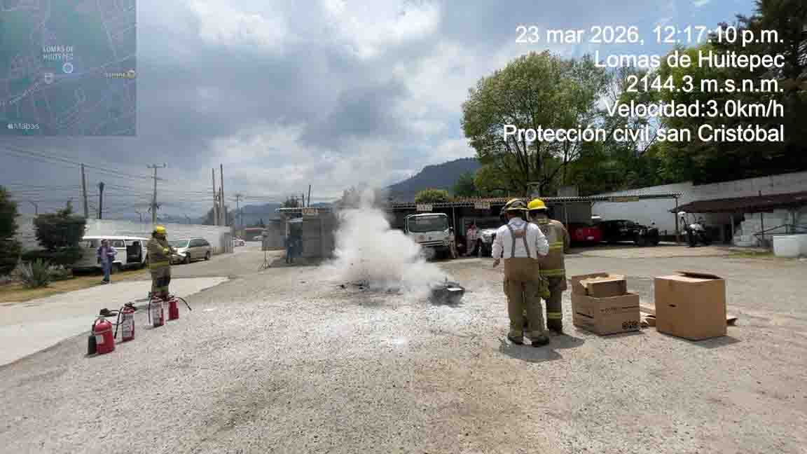 Refuerzan cultura de la prevención en hospital con capacitación en manejo de incendios