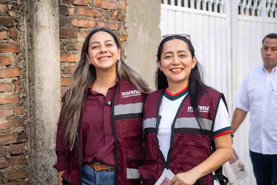 Alejandra Gómez Mendoza y Viridiana Figueroa recorren Tapachula para fortalecer la transformación