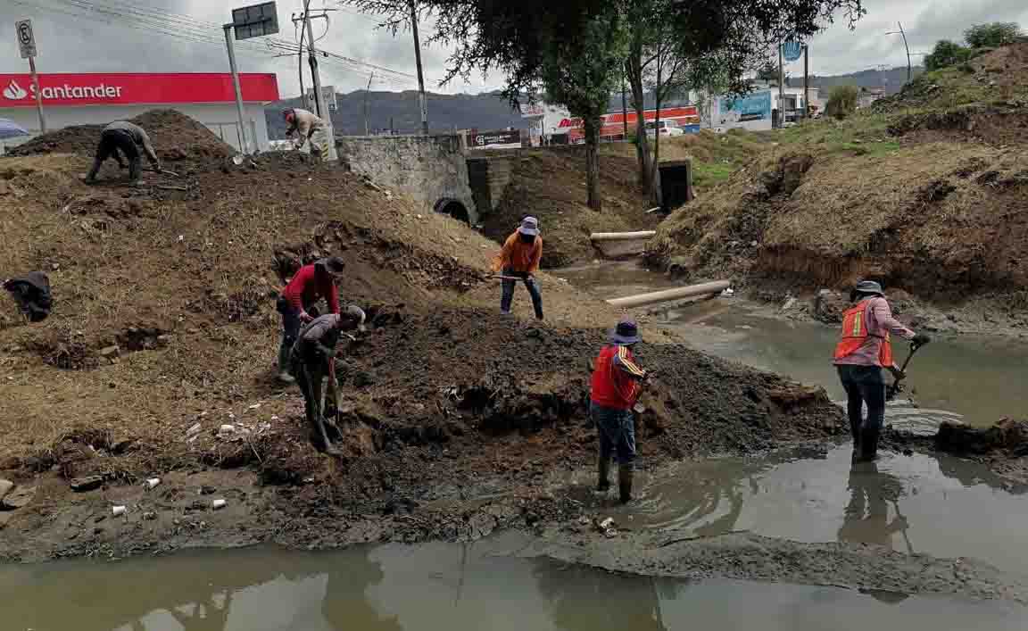 Avanza saneamiento de ríos y sumideros en San Cristóbal previo a temporada de lluvias