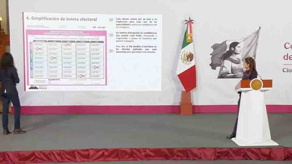 Sheinbaum anuncia propuesta para modificar la elección judicial: la aplazará a 2028 y reducirá la cantidad de candidatos