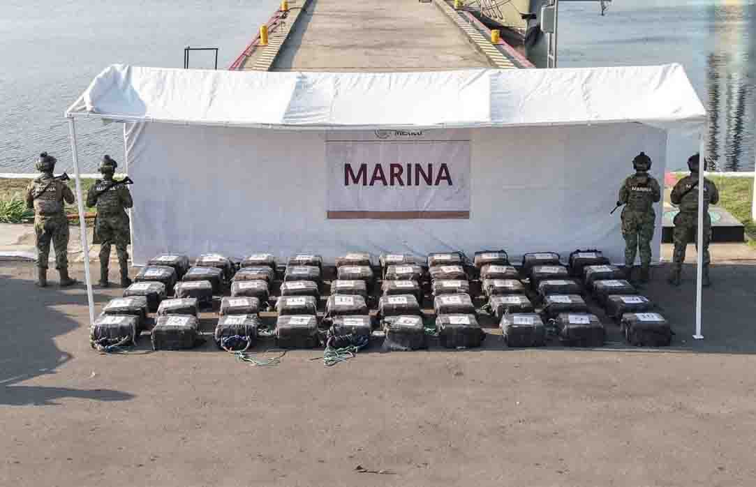 Aseguran 1.5 toneladas de cocaína