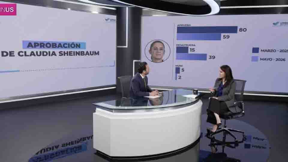 Se cae la aprobación de la presidenta Sheinbaum y Morena, de acuerdo con encuesta de Lorena Becerra en Latinus