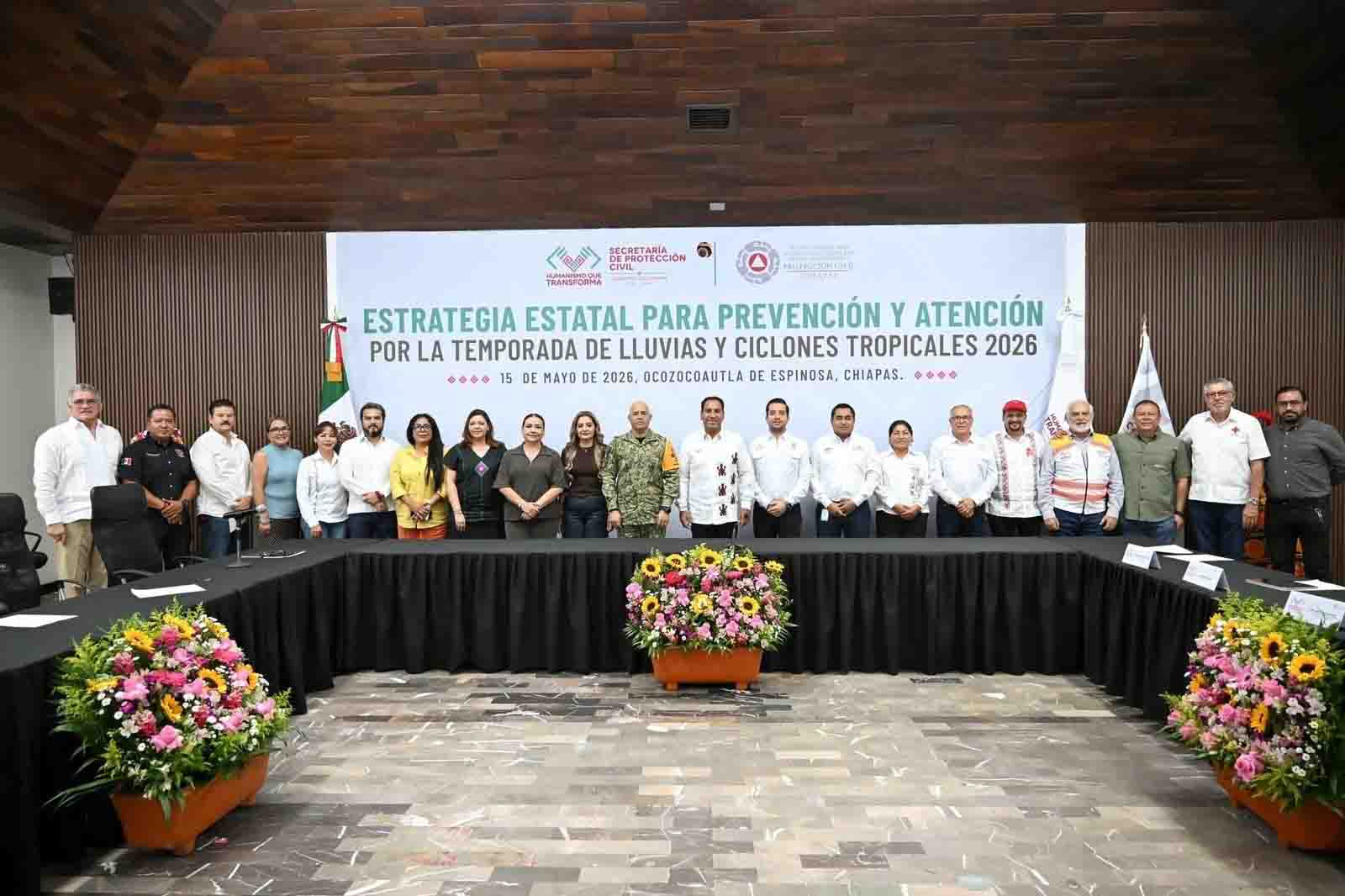 Eduardo Ramírez coordina estrategia estatal de protección civil para temporada de lluvias y ciclones tropicales