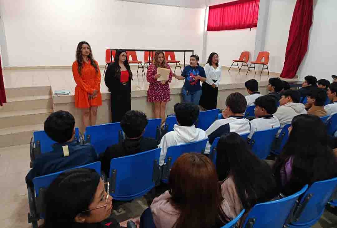Más de 600 estudiantes del COBACH Plantel 11 de San Cristóbal de Las Casas son beneficiados con pláticas de Sororidad y Masculinidades