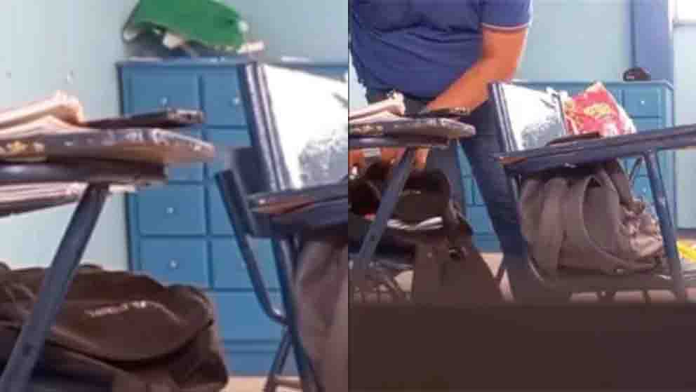 Operación mochila le dicen! Captan a maestro del CETMAR robando dinero de alumnos en Sonora