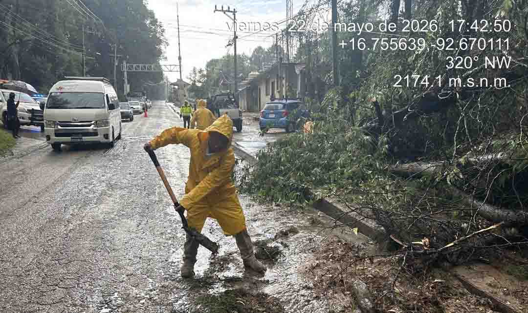 Protección Civil refuerza monitoreo y acciones preventivas tras intensas lluvias en San Cristóbal