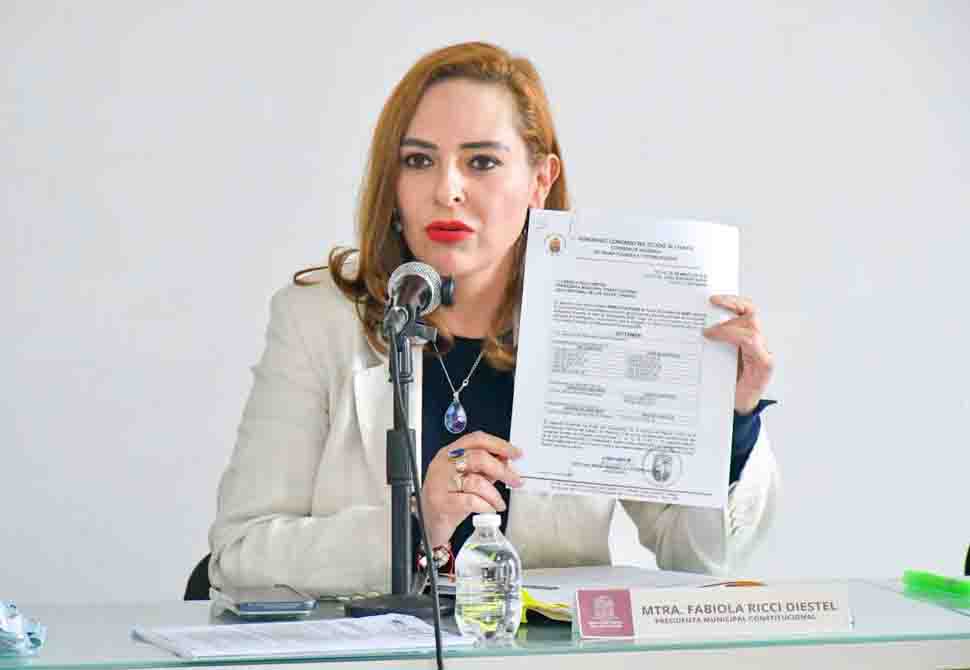 Afirma Fabiola Ricci transparencia en la administración municipal