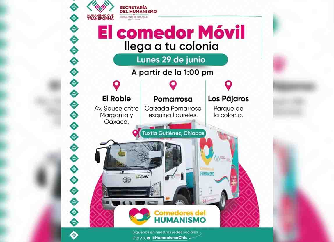 Comedor Móvil y Tortimóvil llega a colonias