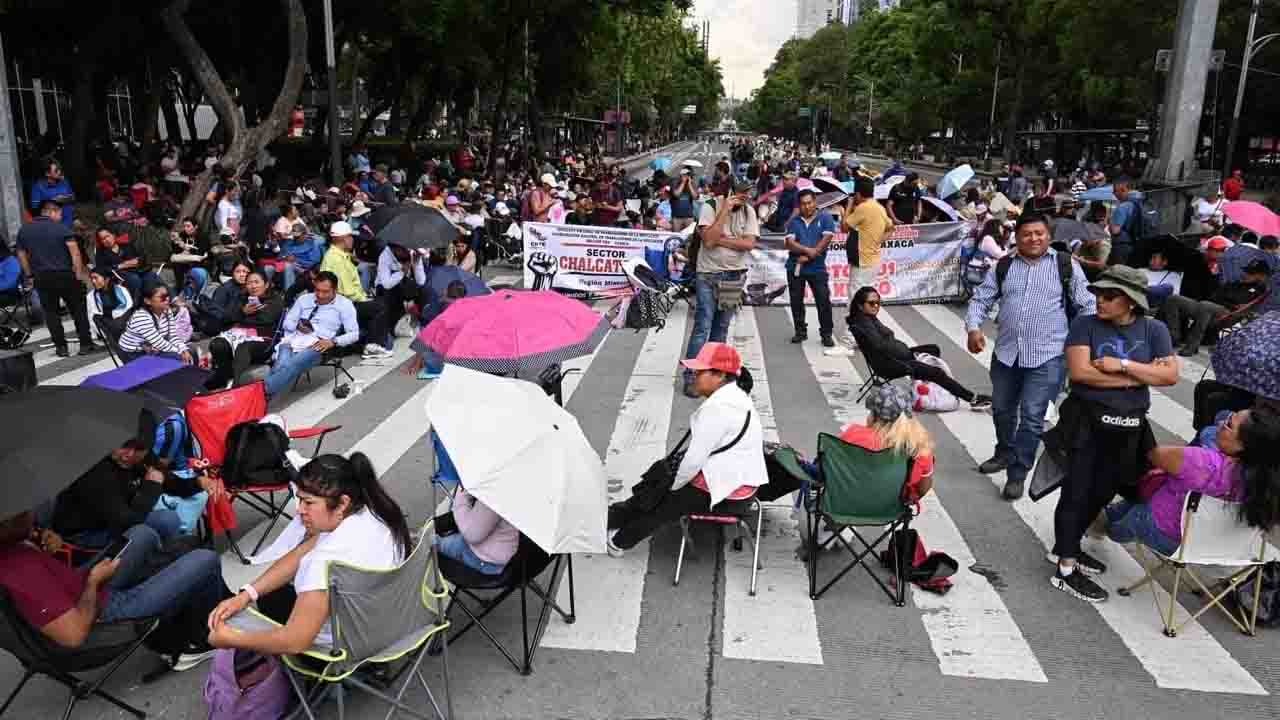 CNTE evalúa trasladar el plantón del Centro Histórico a Paseo de la Reforma