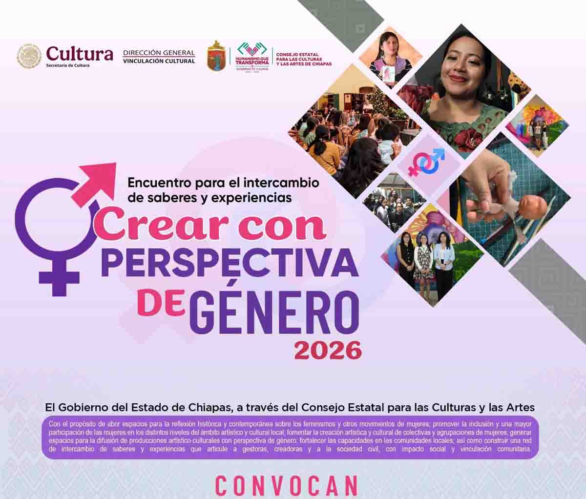 Coneculta lanza las convocatorias Crear con perspectiva de género y Trashumante