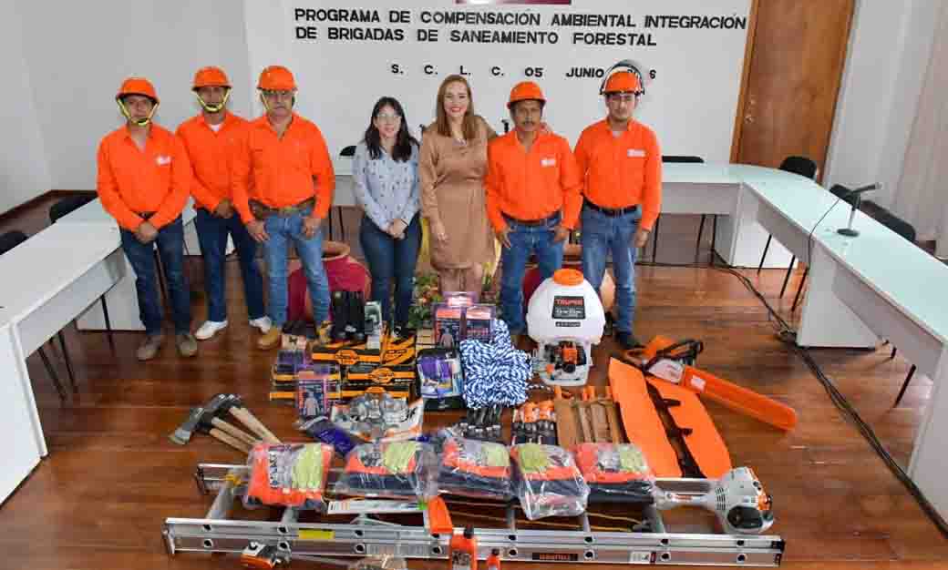 Fabiola Ricci fortalece la protección de los bosques con entrega de equipo para brigadas de saneamiento forestal
