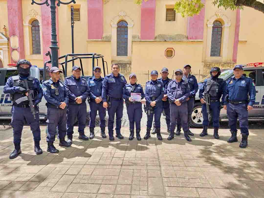 Reconocen compromiso de la Dirección de la Policía Municipal con la campaña “Tapitas por Vida”