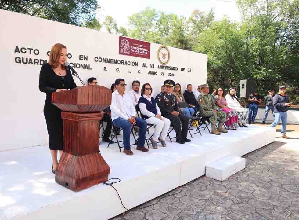 Reconoce Fabiola Ricci a la Guardia Nacional en su 7.º aniversario y refrenda coordinación por la seguridad de San Cristóbal