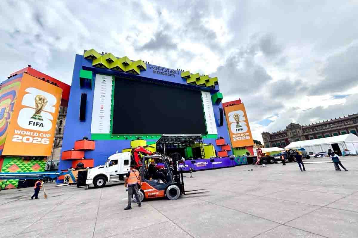 En suspenso, apertura del Fan Fest del Zócalo de la Ciudad de México