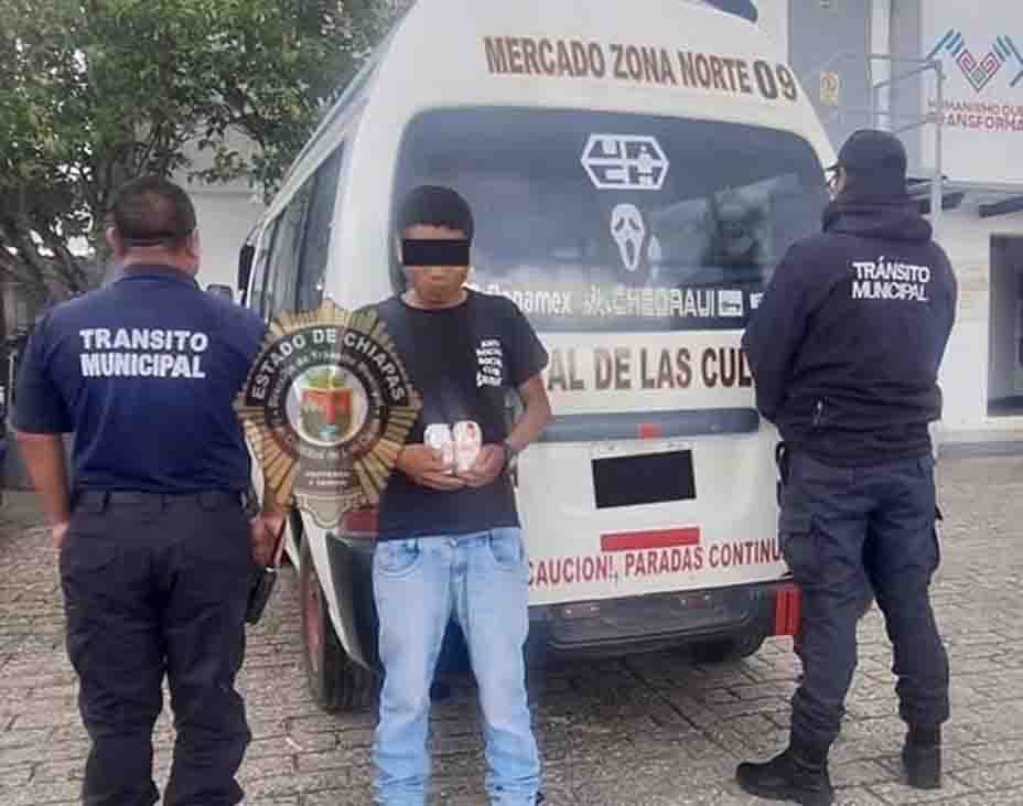 Tránsito Municipal actúa de manera oportuna y detiene a conductor de transporte público en estado de ebriedad