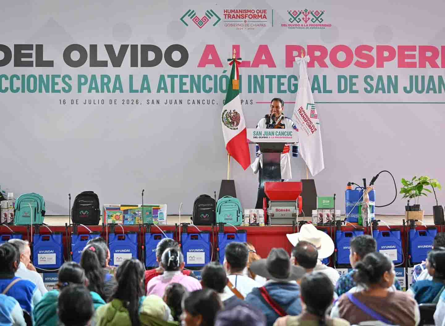 Desde San Juan Cancuc, Eduardo Ramírez reafirma su compromiso con los municipios prioritarios