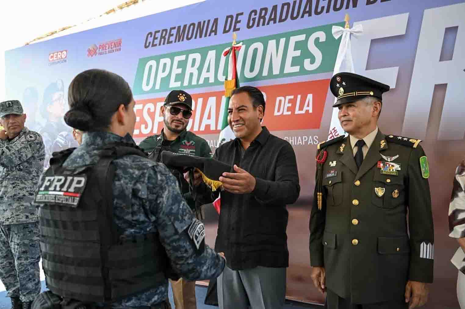 Eduardo Ramírez fortalece la profesionalización de la Fuerza de Reacción Inmediata Pakal