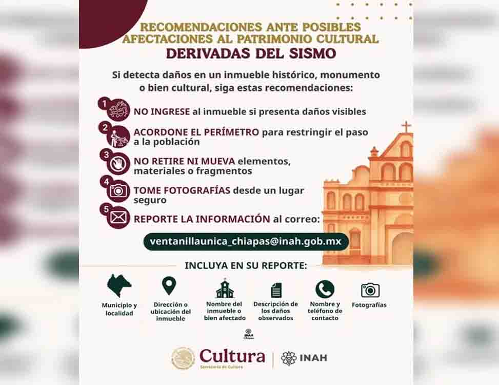 Revisan zonas arqueológicas