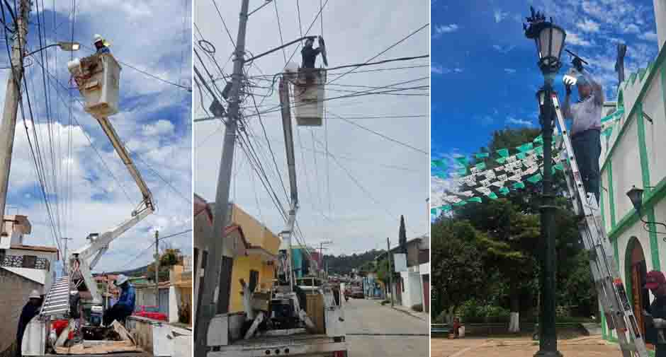 Atiende Gobierno Municipal peticiones ciudadanas con mejoras al alumbrado público en el Barrio de Tlaxcala