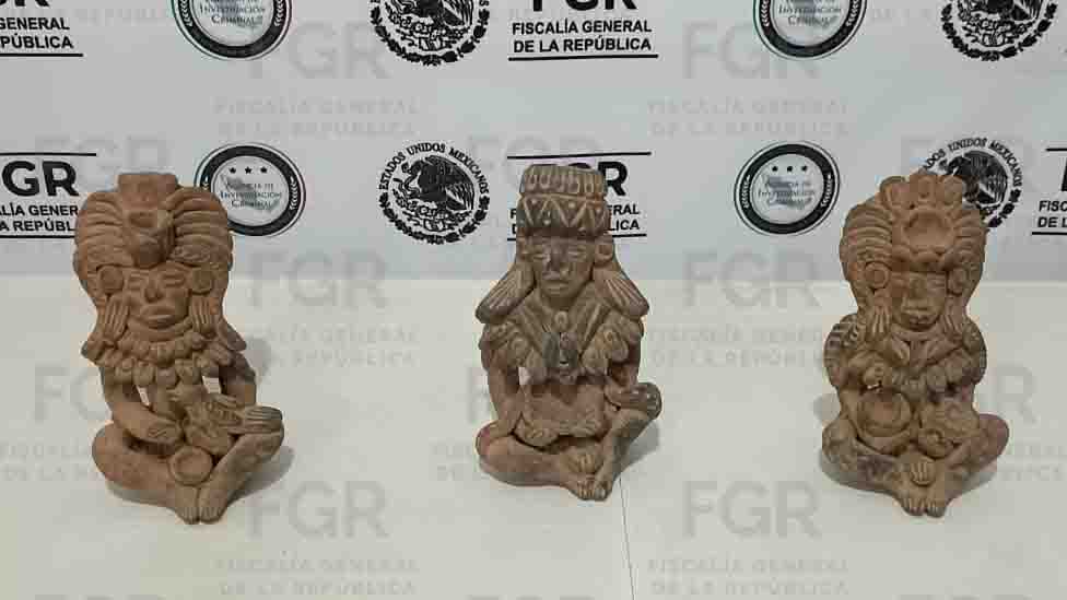 ASEGURA FGR EN CHIAPAS TRES PIEZAS CON CARACTERÍSTICAS ARQUEOLÓGICAS Y DETIENE A UNA PERSONA EN COMITÁN