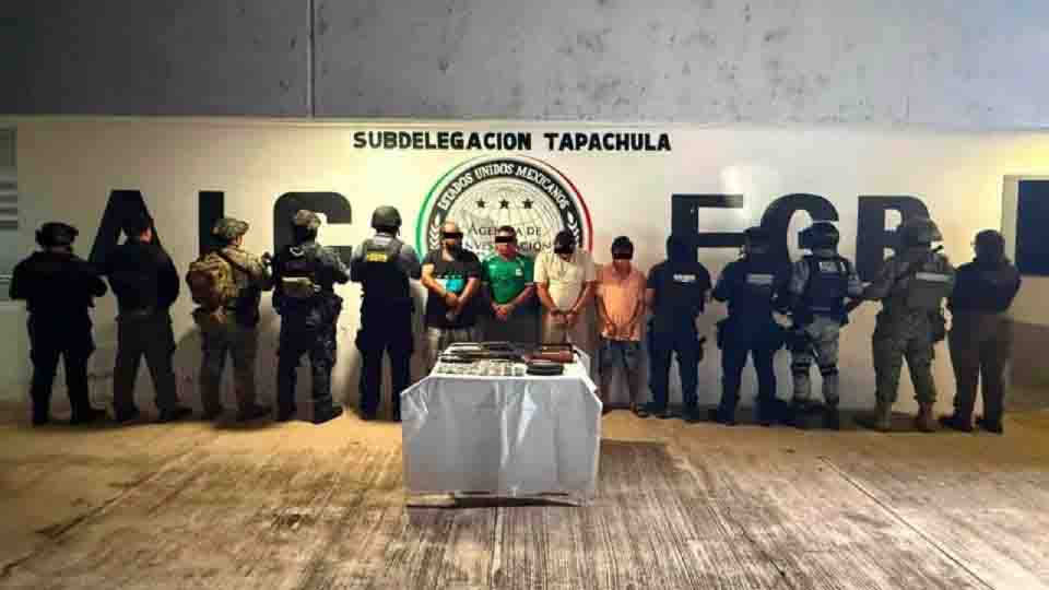 Caen cuatro integrantes de “Los Mayitos” en Puerto Madero, Chiapas; dos son requeridos por Guatemala