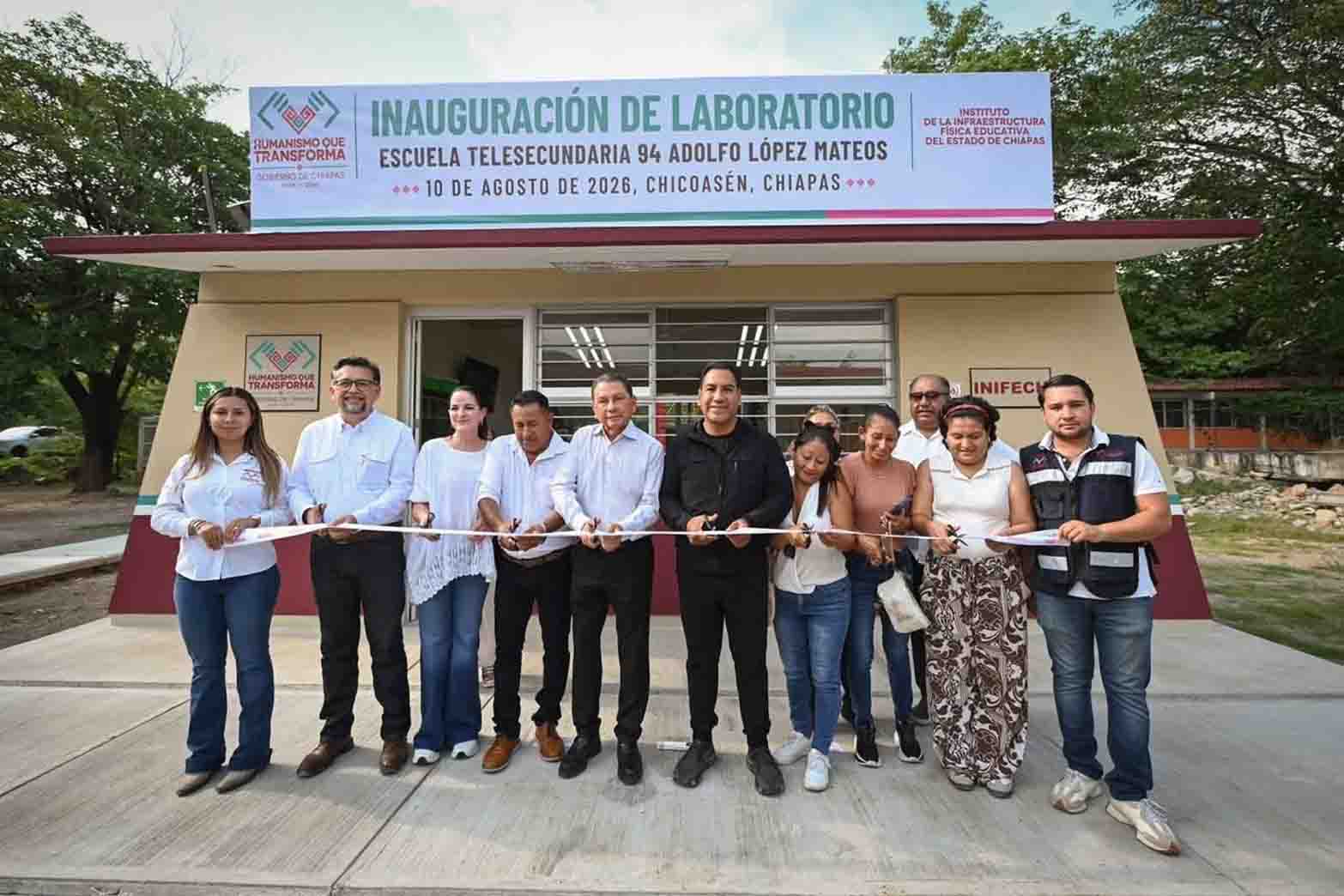 En Chicoasén, Eduardo Ramírez impulsa obras educativas y acciones para el bienestar de las mujeres