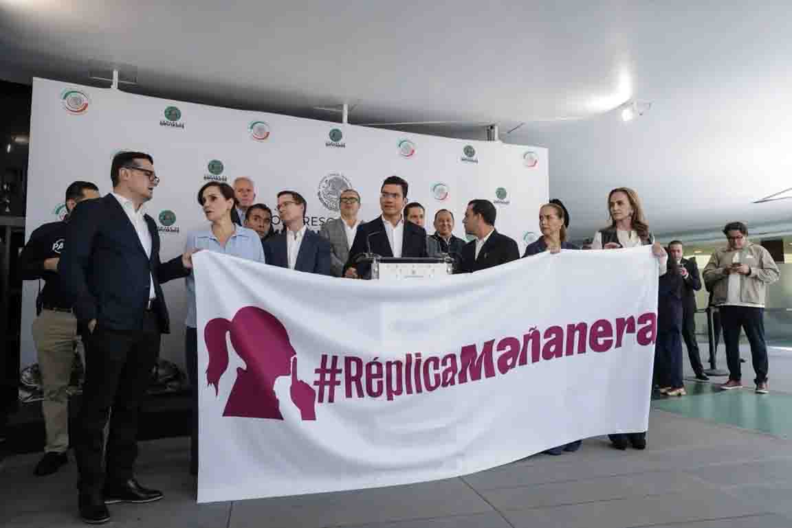 No hay debate público si no se ejerce el derecho de réplica en la mañanera: PAN