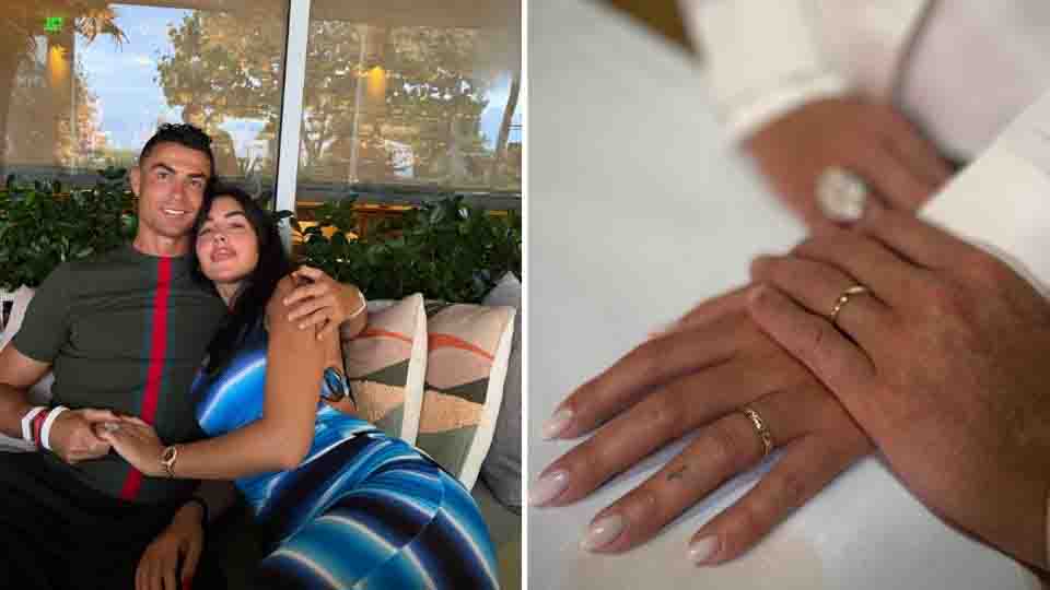 ¡Dijo que ‘siu’! Cristiano Ronaldo y Georgina Rodríguez se casan tras 10 años de relación y lo comparten en redes sociales