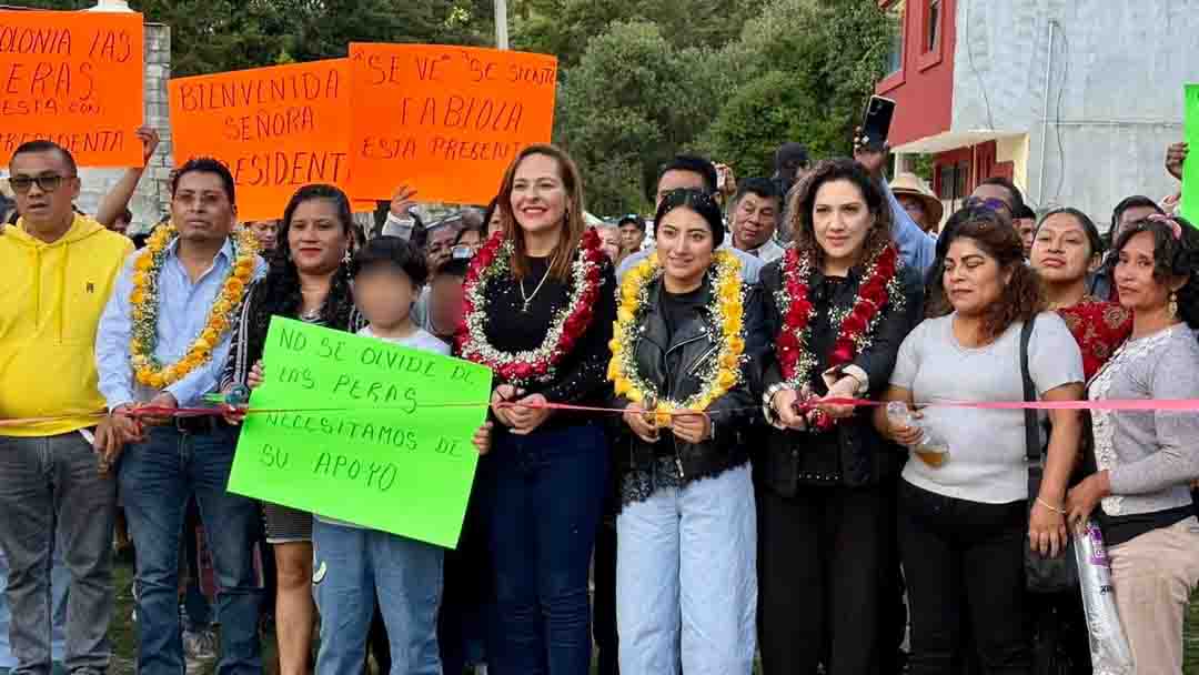 Inaugura Fabiola Ricci calle El Arenal en la colonia Las Peras, obra integral en beneficio de las familias