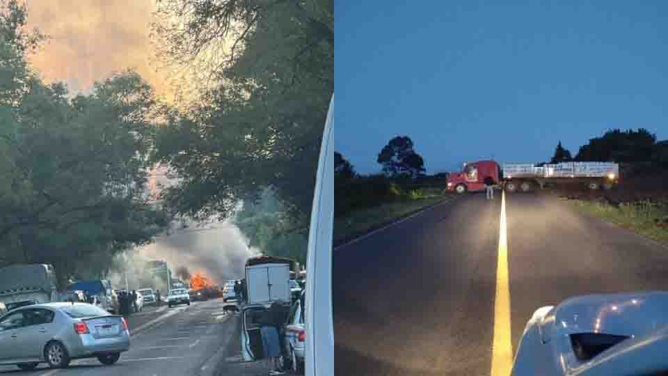 Michoacán amanece con 11 bloqueos carreteros tras operativo federal contra el CJNG