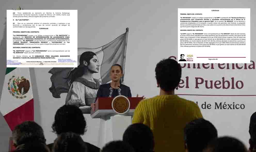 Empresa pasa de alojar migrantes a proveer flores a Presidencia
