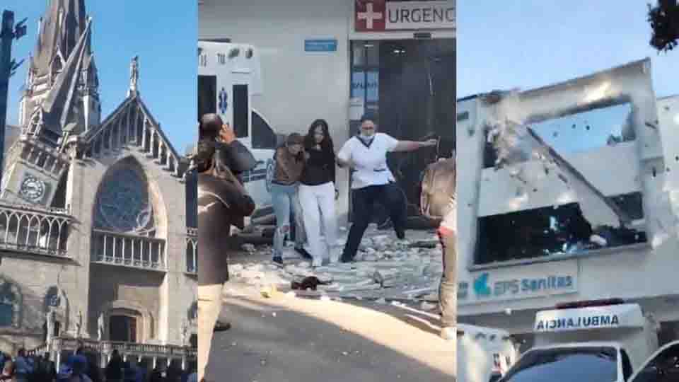 Tragedia en Colombia: confirman al menos 20 muertos por el terremoto y hay personas atrapadas en edificios colapsados