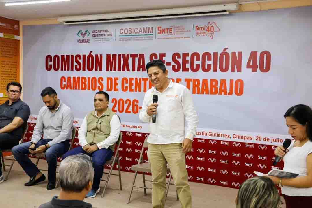 Continúa proceso de cambios de centros de trabajo para secundarias y telesecundarias: SNTE Sección 40