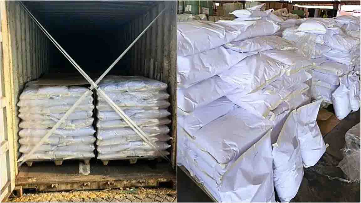 Detectan en Aduana de Lázaro Cárdenas cargamento de 27 toneladas de ácido tartárico procedente de China