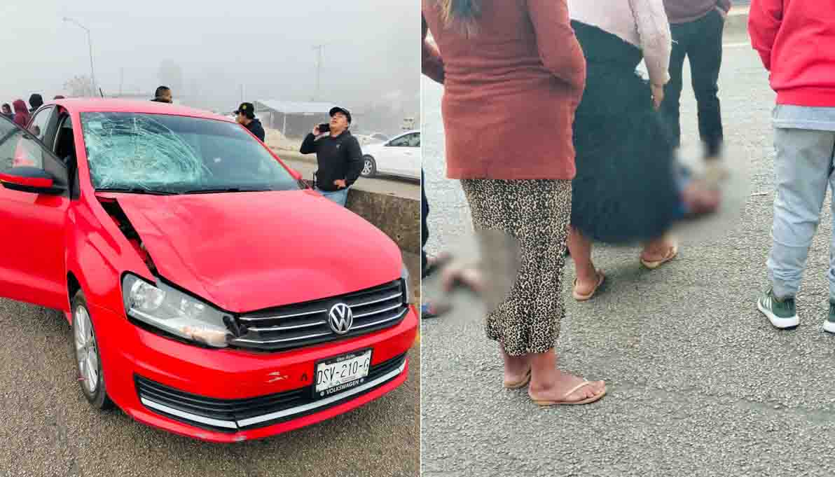 Adulto mayor resulta atropellado en la carretera a San Juan Chamula