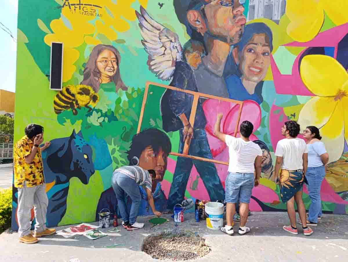 Color y transformación en nuevo mural del Parque de la Juventud