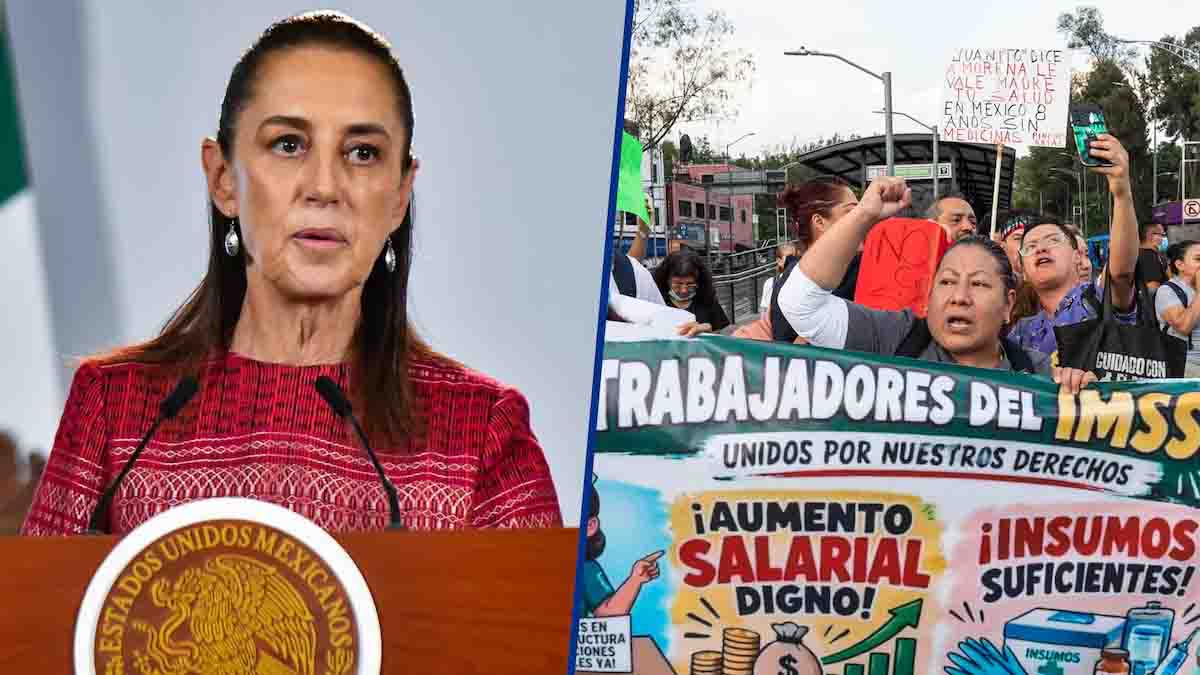 ‘No hay crisis de salud’, afirma Sheinbaum por marcha de trabajadores del IMSS; ‘no estamos cruzados de brazos’