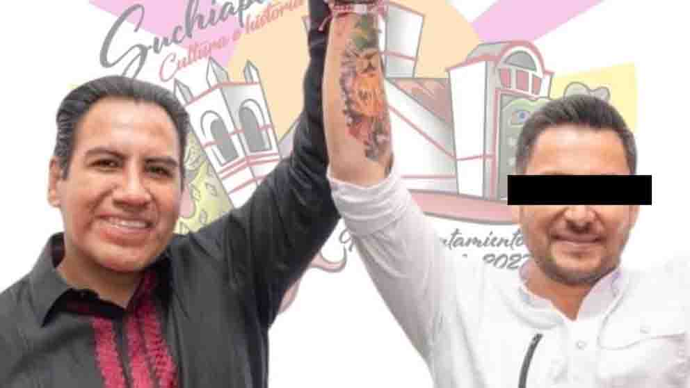 Detienen a alcalde y exalcalde de Suchiapa, durante un operativo federal en la colonia San Esteban, Chiapas