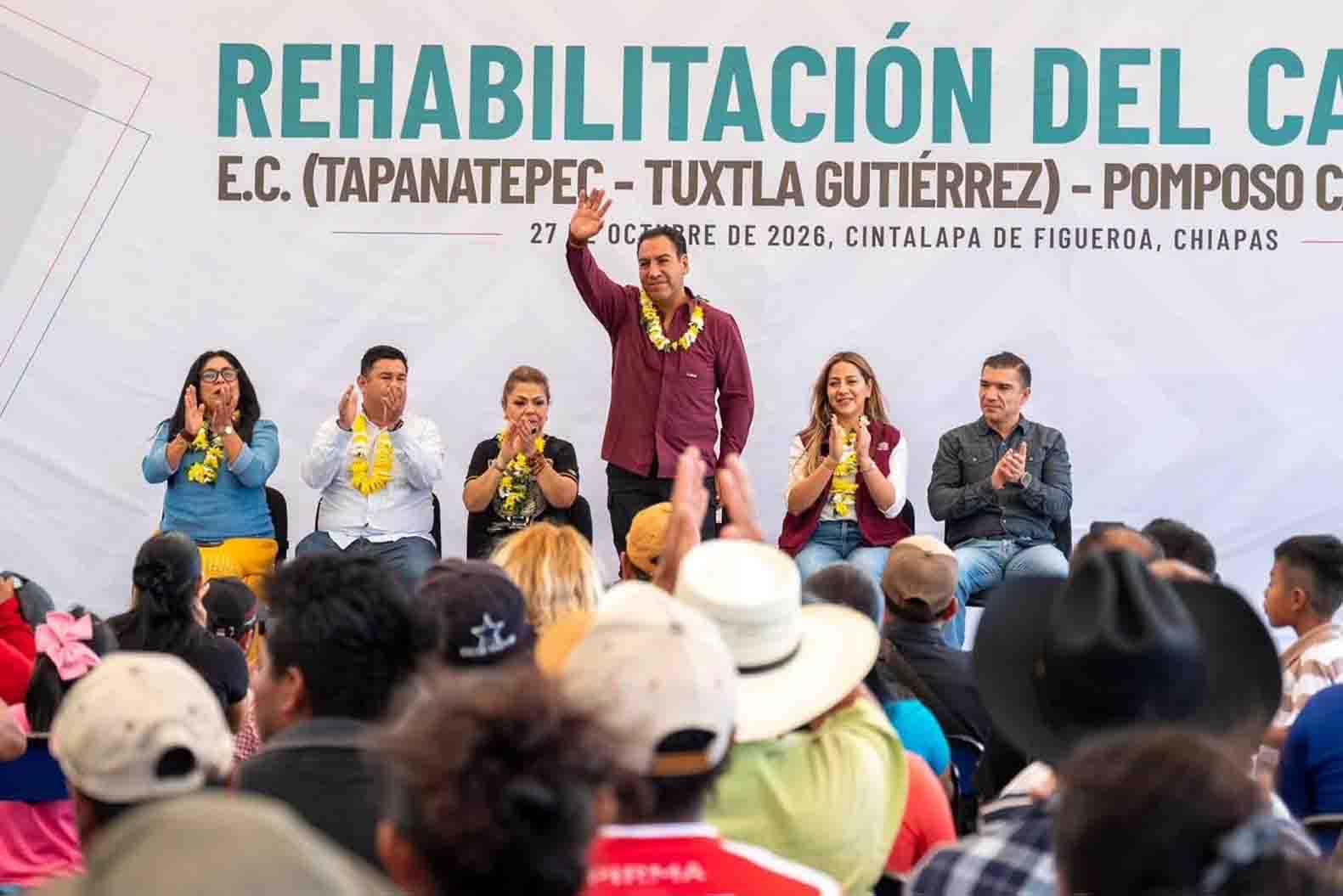 Eduardo Ramírez impulsa obras de infraestructura y acciones para el bienestar en Cintalapa